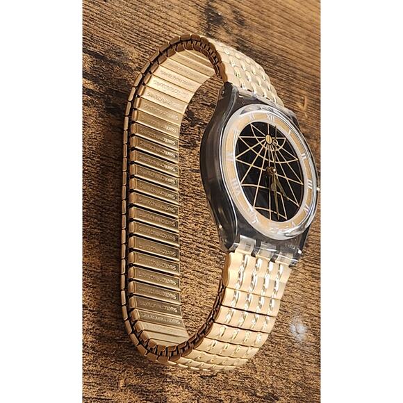 Swatch watch SUNSCREEN SRM101 1995 Solar new old stock with case and paperwork - Picture 6 of 12